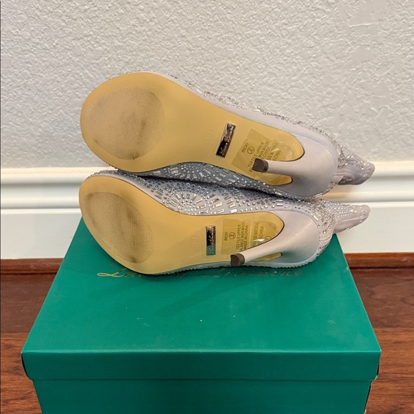 Silver Rhinestone & Gray Booties - Picture 6 of 7